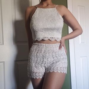 🎁White Rose Patten Shorts